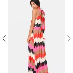 Ark & Co Vibrant Chevron Maxi Dress